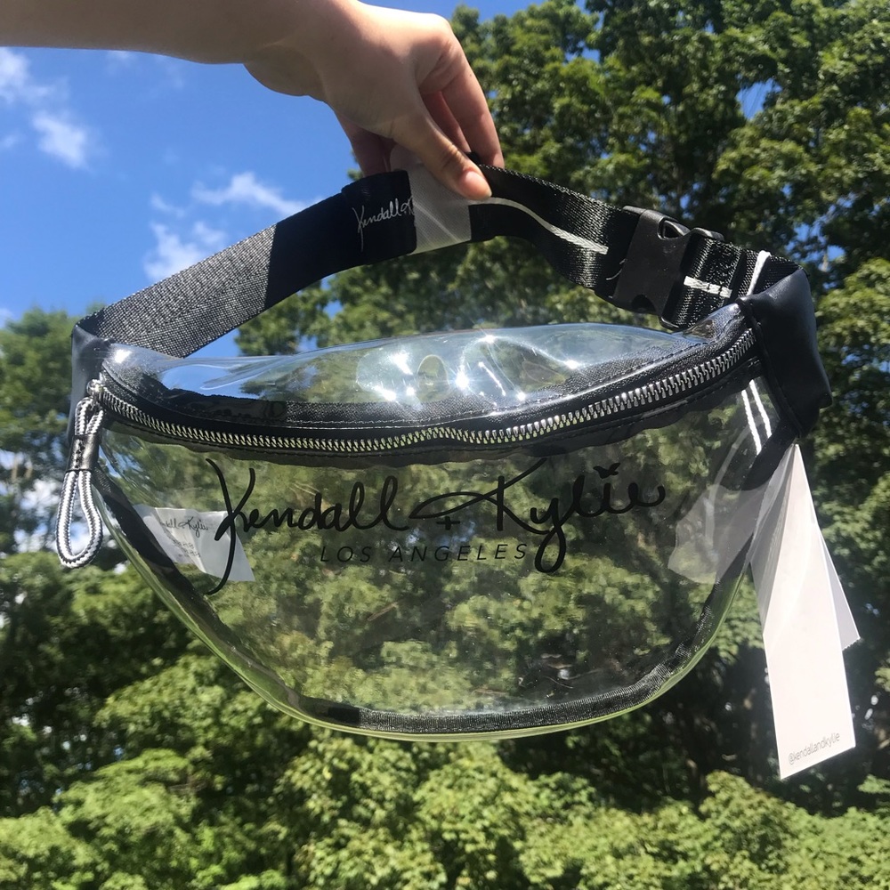 Kendall And Kylie Clear Black Fanny Bag Waist Bag